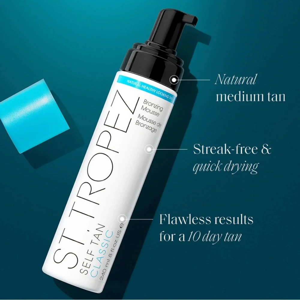 St. Tropez Self Tan Bronzing Mousse with Mitt 8 fl oz NEW